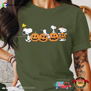 Halloween Snoopy Peanuts Comic Comfort Colors Tee 3