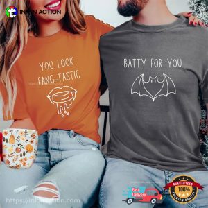 Halloween Vampire Couple Matching Comfort Colors T-shirt