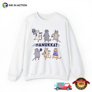 Hanukkat Meowzel Cutie hanukkah presents T shirt 1