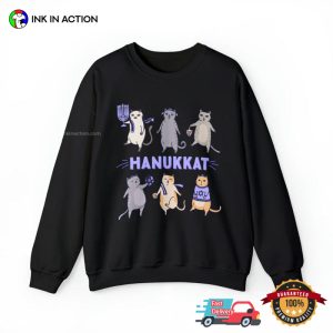 Hanukkat Meowzel Cutie hanukkah presents T shirt 2