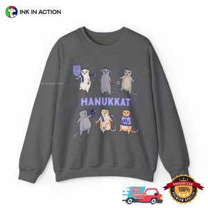 Hanukkat Meowzel Cutie hanukkah presents T shirt 3