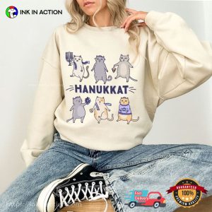 Hanukkat Meowzel Cutie hanukkah presents T shirt