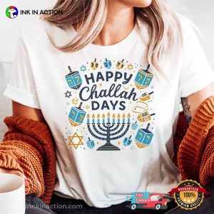 Happy Challah Days Jewish Holiday Comfort Colors T-shirt