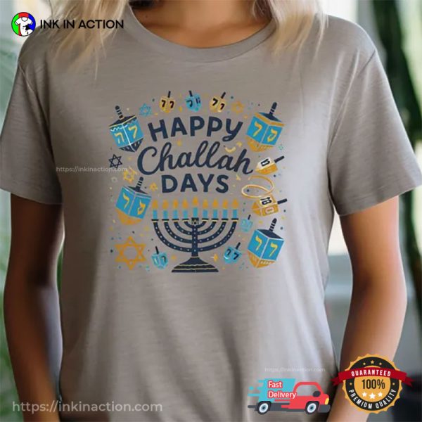 Happy Challah Days Jewish Holiday Comfort Colors T-shirt