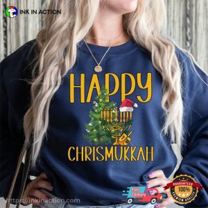 Happy Chrismukkah Jewish Christmas Hanukkah T shirt 2