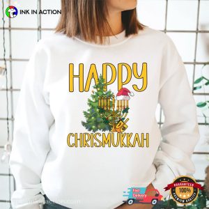 Happy Chrismukkah Jewish Christmas Hanukkah T shirt