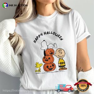 Happy Halloween Charlie Brown And Snoopy Comfort Colors Tee 3