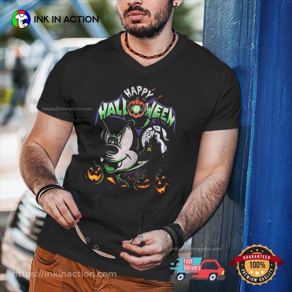 Happy Halloween Horror Mickey Mouse Vampire T-shirt