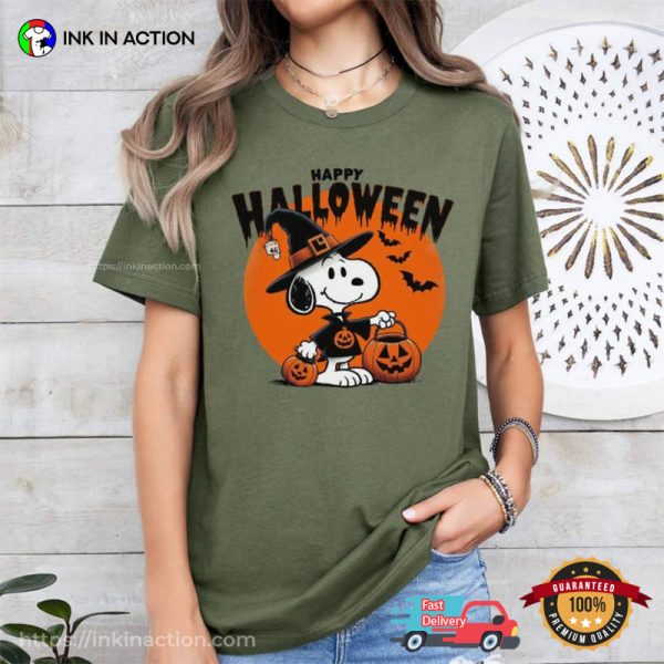 Happy Halloween Snoopy Trick Or Treat Tee