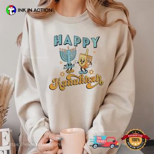 Happy Hanukkah Candles Friends T shirt 1