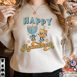 Happy Hanukkah Candles Friends T-shirt