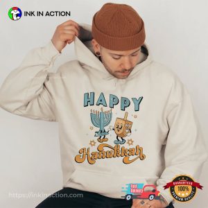 Happy Hanukkah Candles Friends T shirt 3