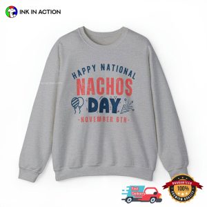 Happy National Nachos Day November 6th Retro T shirt 2