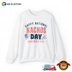 Happy National Nachos Day November 6th Retro T shirt 3