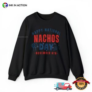 Happy National Nachos Day November 6th Retro T shirt 4