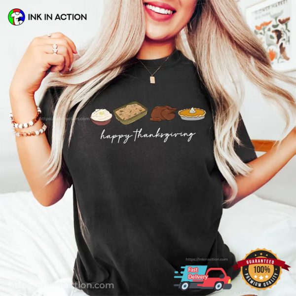 Happy Thanksgiving Dinner Comfort Colors T-shirt