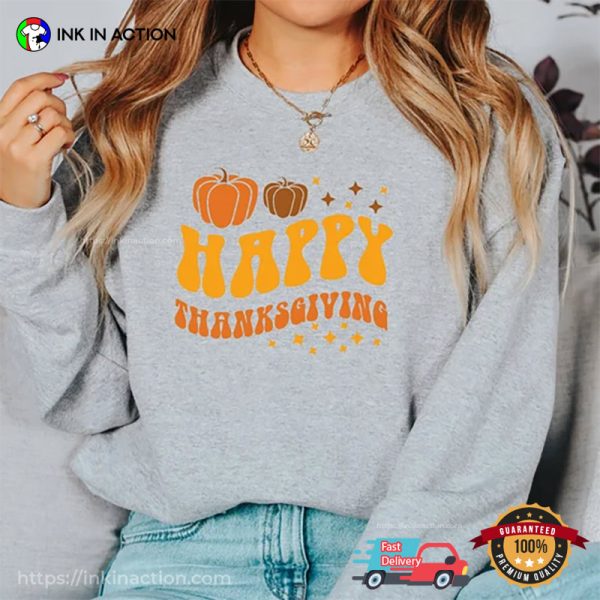 Happy Thanksgiving Pumpkins T-shirt