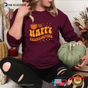 Happy Thanksgiving Pumpkins T-shirt