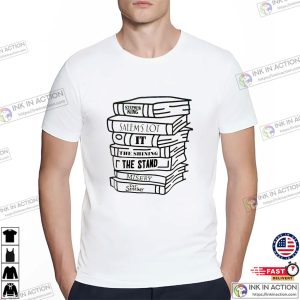 Horror Novels Stephen King T shirt 3