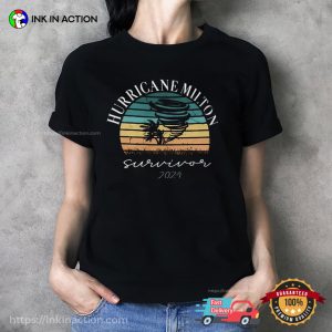 Hurricane Milton Survivor 2024 Retro Shirt 2