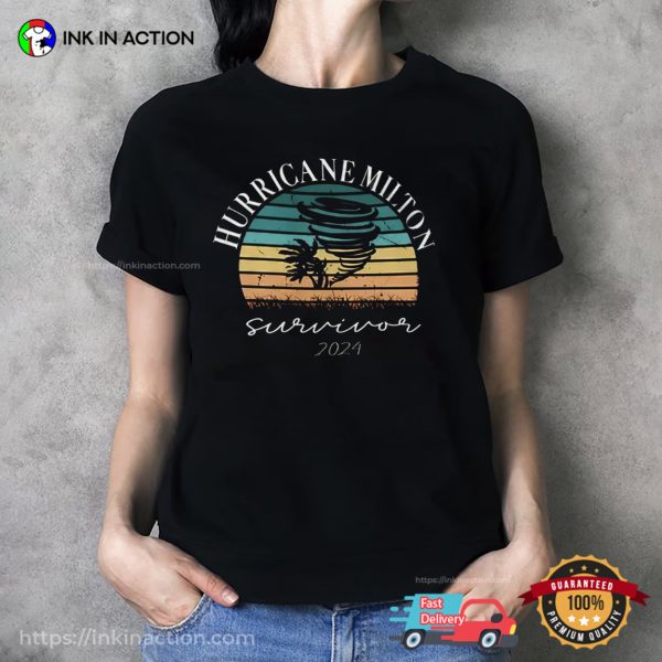 Hurricane Milton Survivor 2024 Retro Shirt