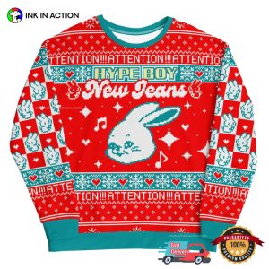 Hype Boy New Jeans Best Ugly Christmas Sweaters No.2