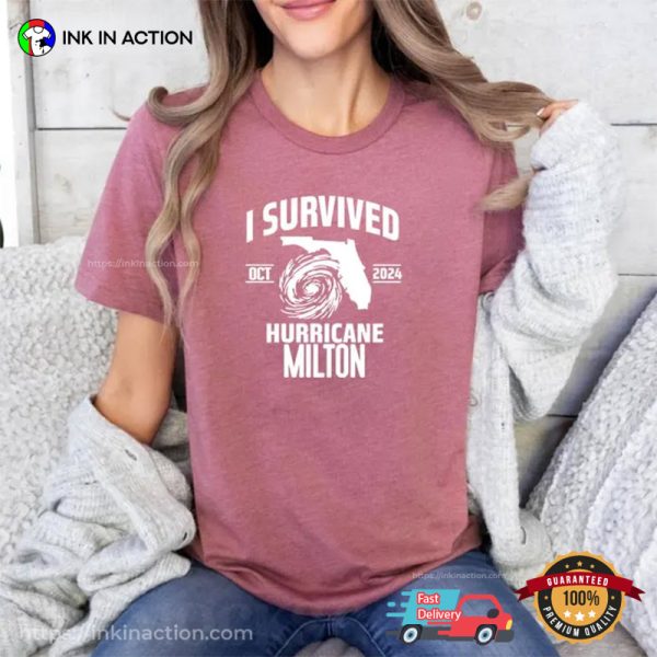 I Survived Hurricane Milton 2024 Comfort Colors T-shirt