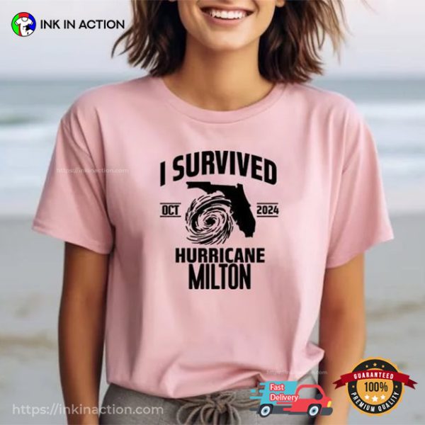 I Survived Hurricane Milton 2024 Comfort Colors T-shirt