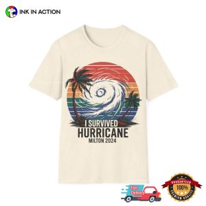 I Survived Hurricane Miton Florida Vintage Style Shirt 2