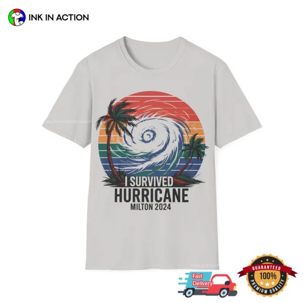 I Survived Hurricane Milton Florida Vintage Style Shirt