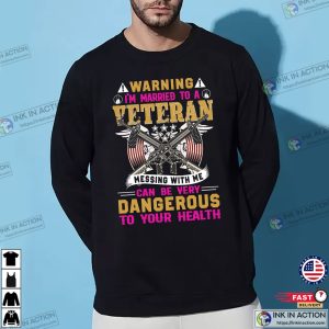 I’m Married To A Veteran Funny Veterans Day 2024 T-shirt