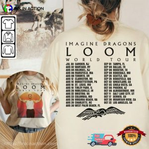 Imagine Dragons Loom Tour 2024 Dates 2 Sided Tee 2