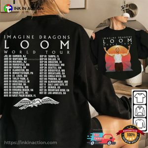 Imagine Dragons Loom Tour 2024 Dates 2 Sided Tee 3