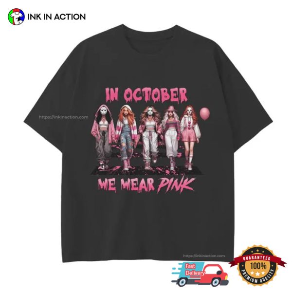 In October We Wear Pink Spooky Girls Tee