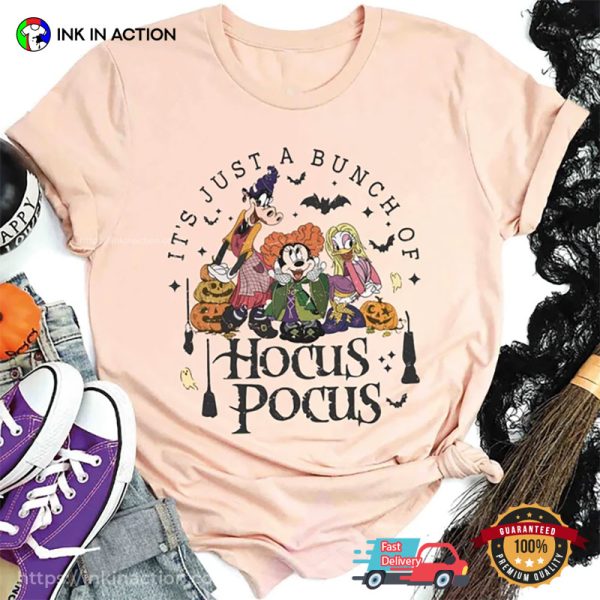 It’s Just A Bunch Of Hocus Pocus Minnie And Girls Comfort Colors T-shirt