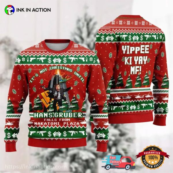 It’s Not Christmas Until Hansgruber Falls Funny Ugly Christmas Sweater