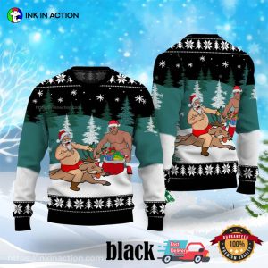 Its The Most Wonderful Time For A Beer Santa Barry Wood Ugly Sweater No. 1