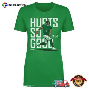 Jalen Hurts Hurts So Good NFLPA Eagles Football T shirt 3