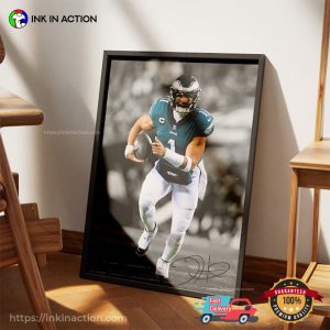 Jalen Hurts Philadelphia Eagles NFL Signature Poster 3