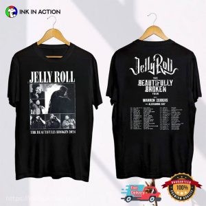 Jelly Roll The Beautifully Broken Tour 2024 2 Sided T-shirt