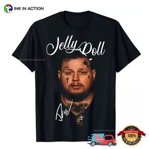 Jelly Roll Tour Music 2024 Graphic Signature T shirt 3