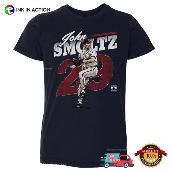 John Smoltz Atlanta Retro WHT T-shirt