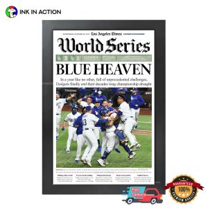 LA Dodgers World Series Champions Blue Heaven Magazine Poster 2