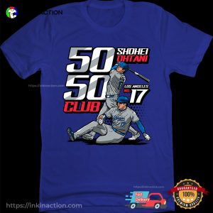 LA No. 17 Shohei Ohtani 50 50 Club T shirt 3