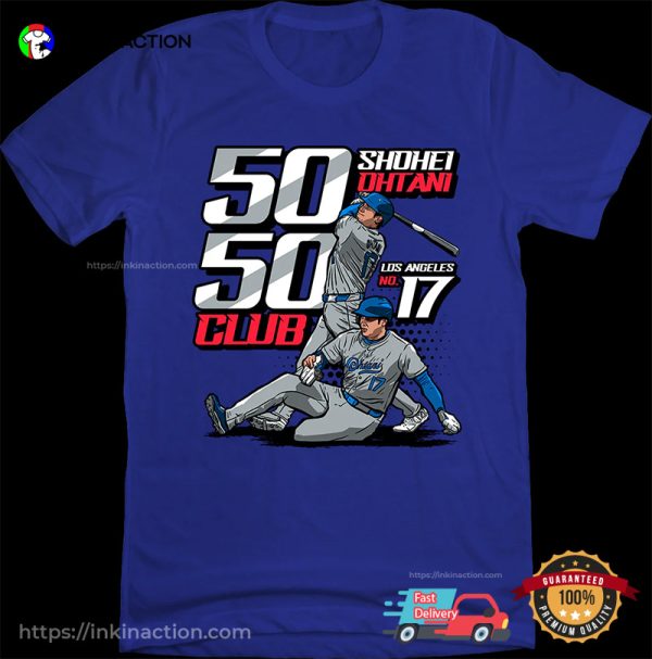 LA No. 17 Shohei Ohtani 50 50 Club T-shirt