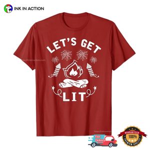 Let's Get Lit Funny Bonfire Night Tshirt 3