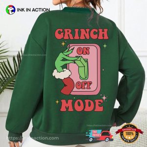 Little Grinch Mode On Off Lovers Shirt