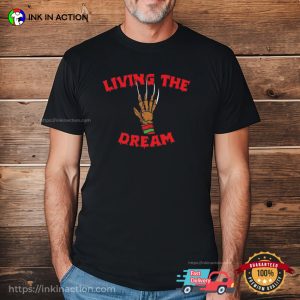 Living The Dream Spooky Season Freddy Krueger Tee 3