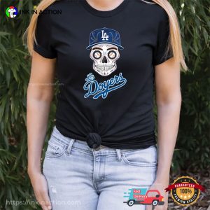 Los Doyers Day Of The Dead Baseball T shirt 2