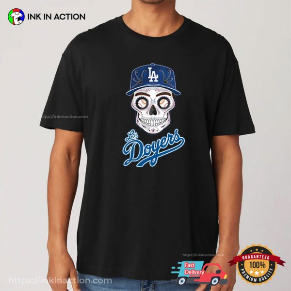 Los Doyers Day Of The Dead Baseball T-shirt